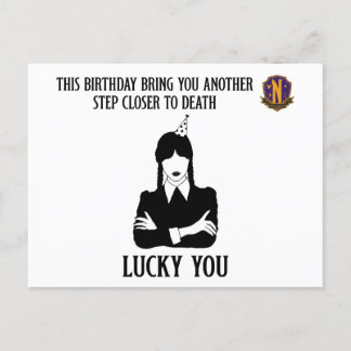 Mittwoch - Funny Birthday - Lucky You Postkarte