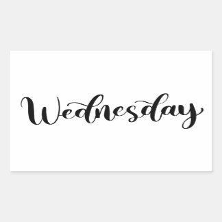 Mittwoch - Kalligrafie / Lettering Aufkleber