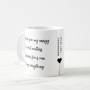 Mittwoch Motivation Affirmation Zitat Kaffeetasse