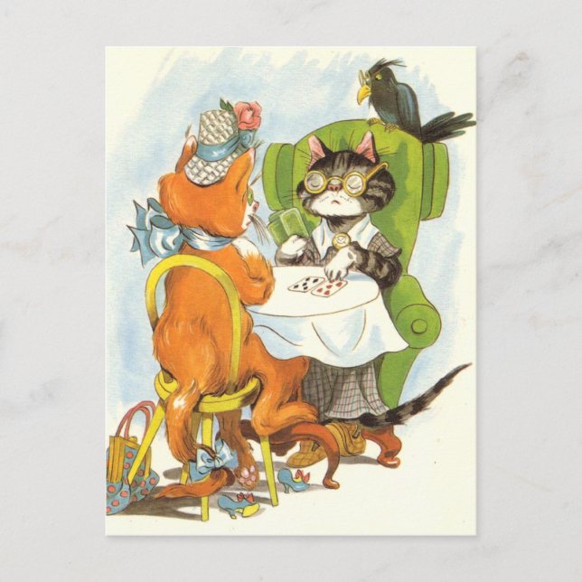 Mittwoch Nachmittagskarten Postkarte (Vorderseite)