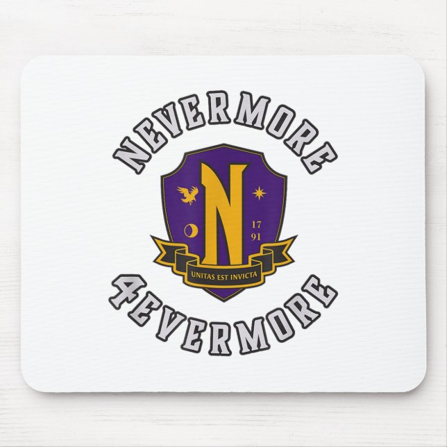 Mittwoch - Nevermore 4evermore _1 Mousepad (Vorne)