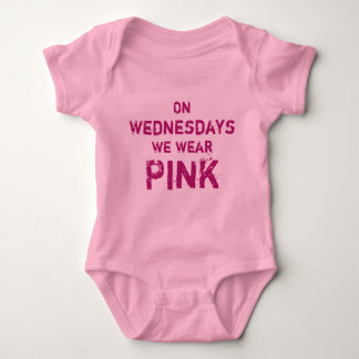 Mittwoch tragen wir Pink Baby Tutu Bodysuit Strampler