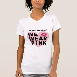 Mittwochs tragen wir rosa lustigen Valentinstag  T-Shirt