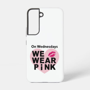 Mittwochs tragen wir rosa lustiger Valentinstag  Samsung Galaxy Hülle