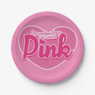 Mittwochs tragen wir rosa pappteller