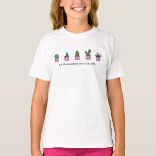 Mittwochs tragen wir rosa T-Shirt