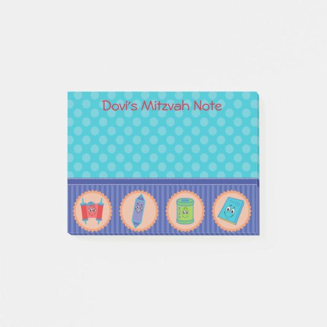 Mitzvah Note Post it Pad Post-it Klebezettel (Vorderseite)