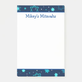 Mitzvah Notes - Blue Star von David Post-it Klebezettel