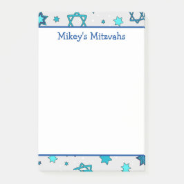 Mitzvah Notes - Grauer Star von David Post-It Klebezettel