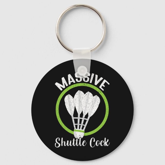 Mive Shuttle Funny Dminton Schlüsselanhänger (Vorderseite)