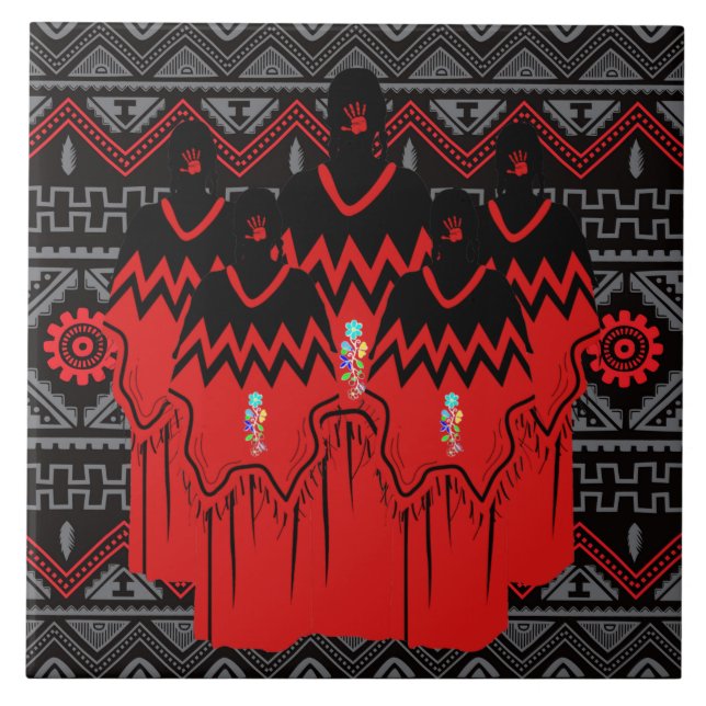 MIW Fashion Ayasha Südwest Pattern Keramik Tile Fliese (Vorderseite)