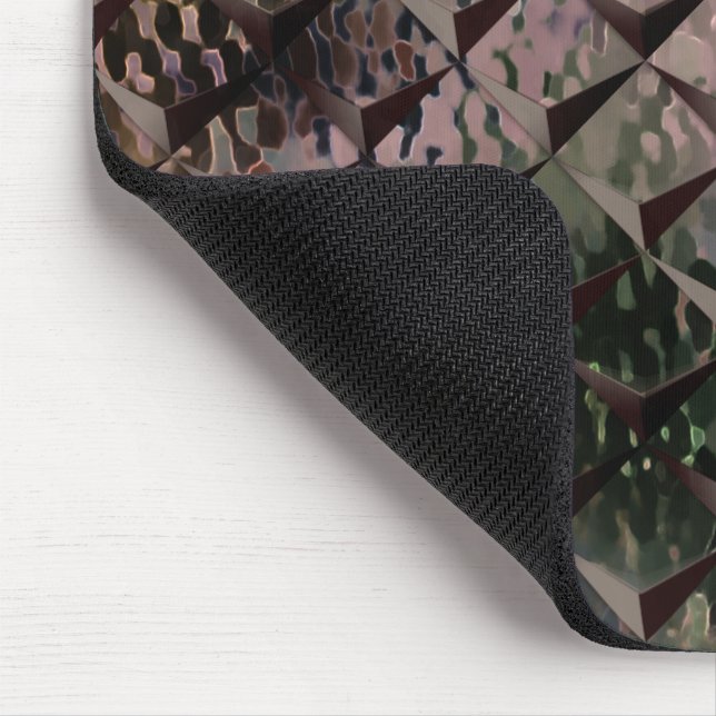 Mix 3D Quadrate mit Hammerglas mit Hintergrund T Mousepad (Ecke)