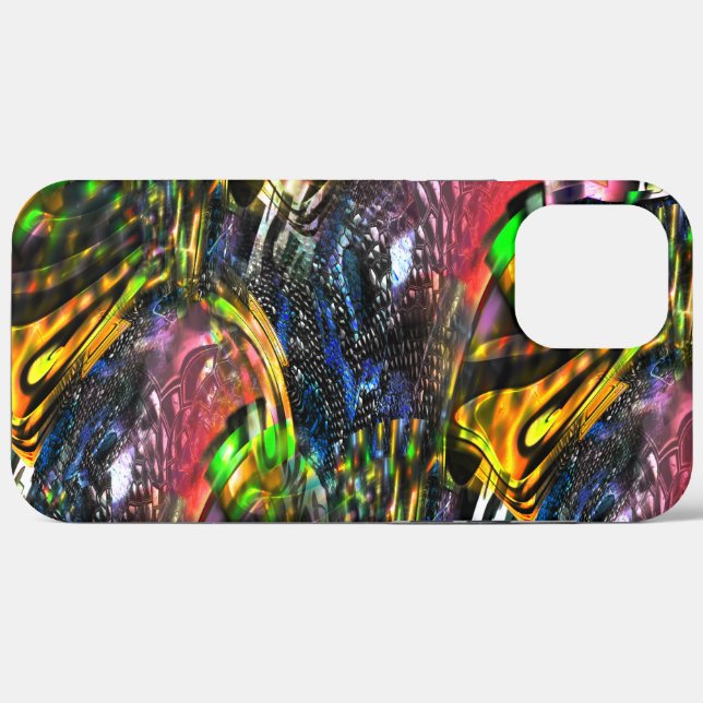 Mix aus bunten virtuellen Kunstwerken, inspiriert  Case-Mate iPhone Hülle (Rückseite (Horizontal))