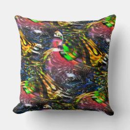 Mix aus bunten virtuellen Kunstwerken, inspiriert  Kissen