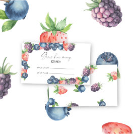 Mix Bery - raten Sie, wie viele Küsse Bridgame Begleitkarte