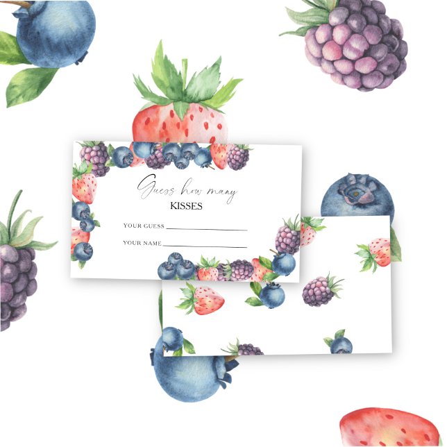 Mix Bery - raten Sie, wie viele Küsse Bridgame Begleitkarte (Von Creator hochgeladen)