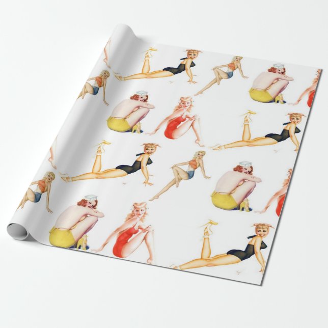 Mix diese Button-Up-Girls Geschenkpapier (Ungerollt)