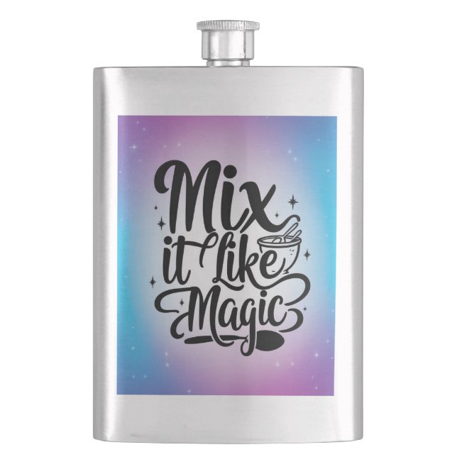 Mix It Like Magic Option 2 Flachmann (Vorderseite)