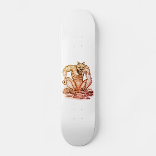 Mix-Kreatur - Troll-Teufel und Golem Skateboard