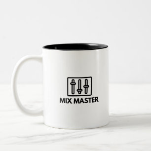 Mix Master Audio Engineer Music Studio Saying Zweifarbige Tasse