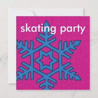 Mix & Match Collection Winterschneeflocke Skate Einladung