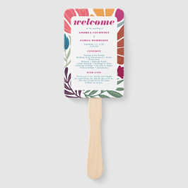 Mix & Match Retro Abstrakte Blumenzehen Fächer