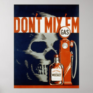 Mix nicht mit Em-Don't Drink and Drive Poster