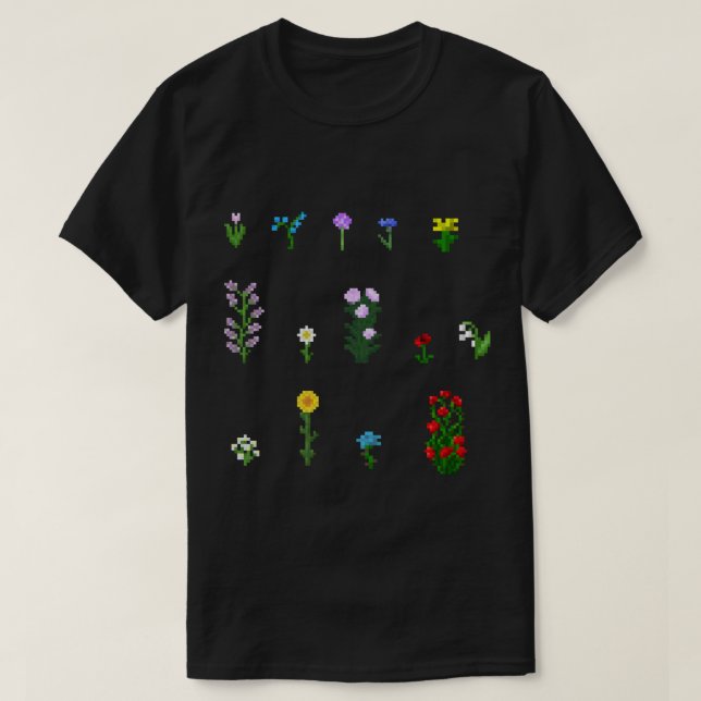 Mix-Paket für Minecraft-Blume T-Shirt (Design vorne)