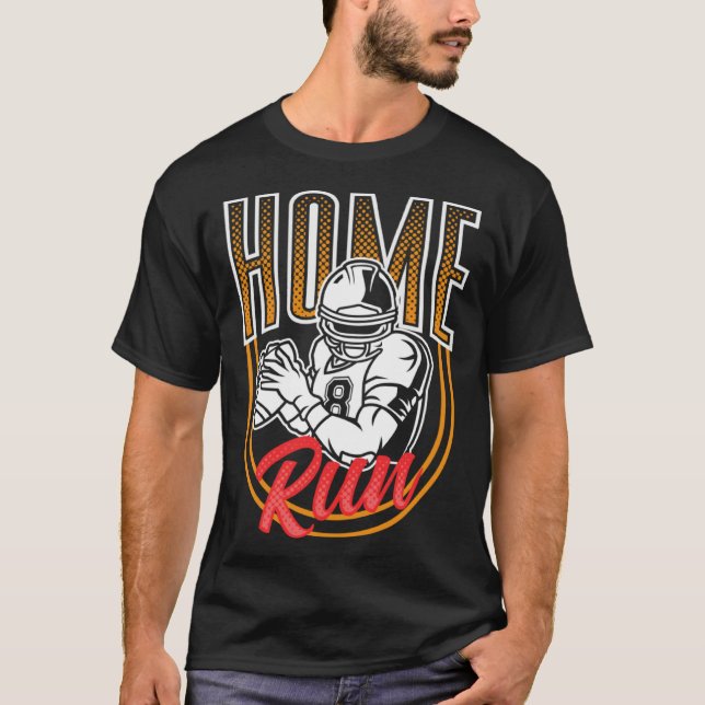 Mix Sports Touchdown Homerun Football Baseball Pla T-Shirt (Vorderseite)