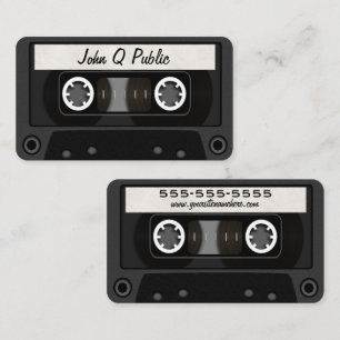 Mix Tape Black Visitenkarte