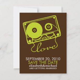 Mix Tape mit Liebeserklärungen und Terminen Save The Date