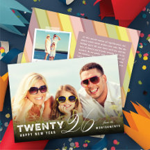 Mix Typografie 2026 Einfaches Neujahrsfest-Foto