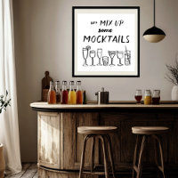 MIX UP MOCKTAILS Custom Bar Kitchen Art