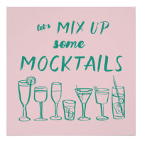 MIX UP MOCKTAILS Custom Bar Kitchen Art