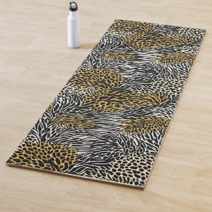 Mixed Animal Print Zebra Leopard Tiger Mixed Print Yogamatte