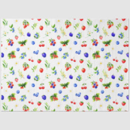 Mixed Berries Pattern Seidenpapier