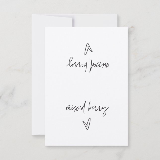 Mixed Berry Food Label Zent Card (Vorderseite)