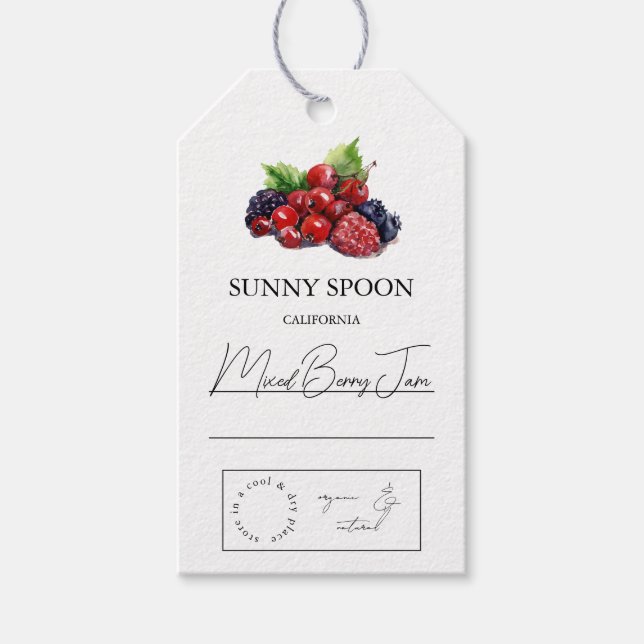 Mixed Berry Hang Tag Geschenkanhänger (Vorderseite)