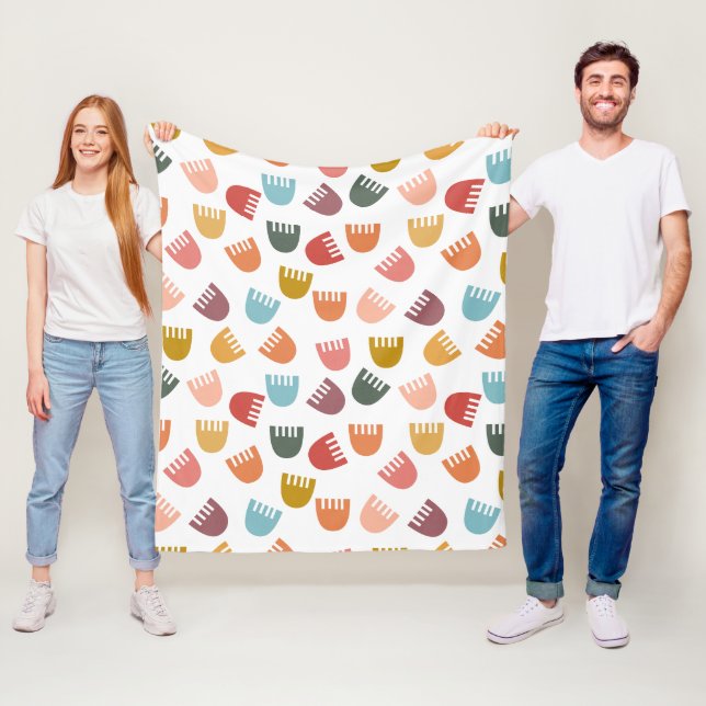 Mixed Boho Blume Fleecedecke (Beispiel)