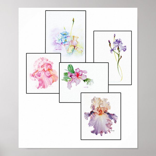 Mixed Bouquet Print Poster (Vorne)