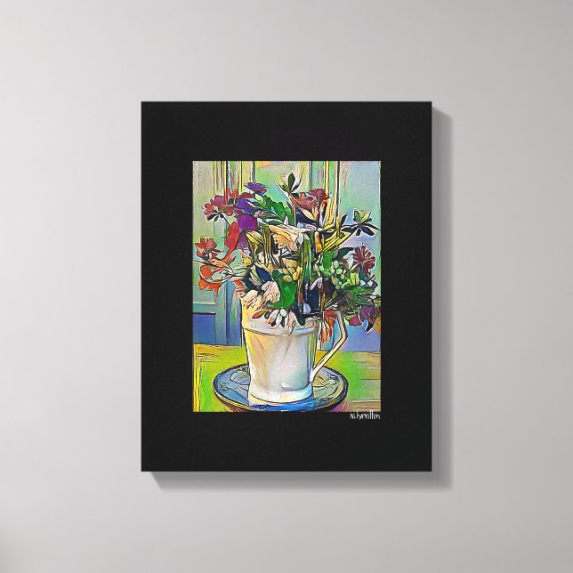 Mixed Digital Media Black Wrapped Canvas Art Leinwanddruck (Vorderseite)