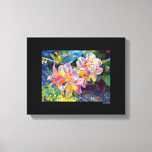 Mixed Digital Media Black Wrapped Canvas Art Leinwanddruck (Vorderseite)