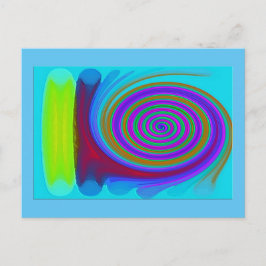 "Mixed Emotions" Semi-Glanz-Postkarte Postkarte