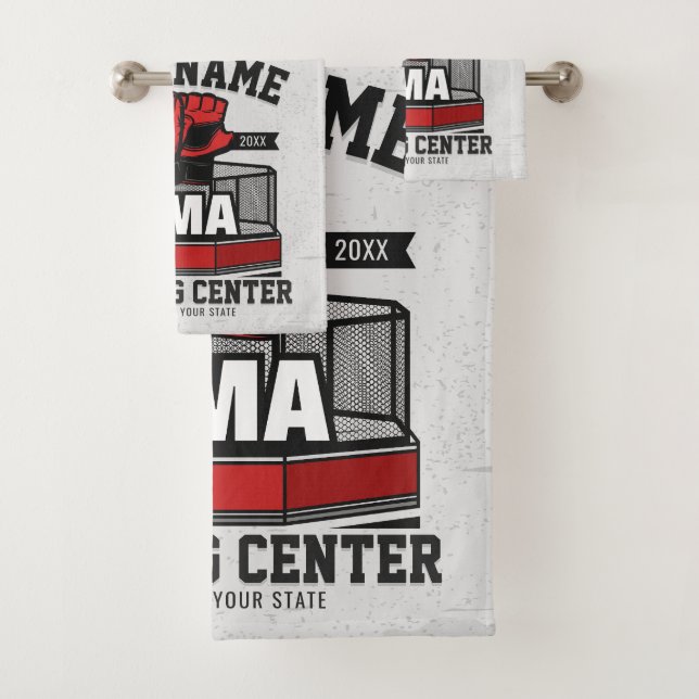 Mixed Martial Arts ADD NAME MIXED MARTIAL ARTS Fig Badhandtuch Set (Insitu)