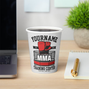Mixed Martial Arts ADD NAME MIXED MARTIAL ARTS Fig Pappbecher