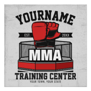 Mixed Martial Arts ADD NAME MIXED MARTIAL ARTS Fig Poster