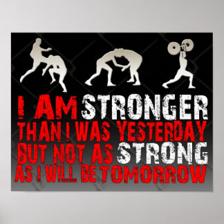 MIXED MARTIAL ARTS / BJJ / Kick Boxing "Stronger"  Poster