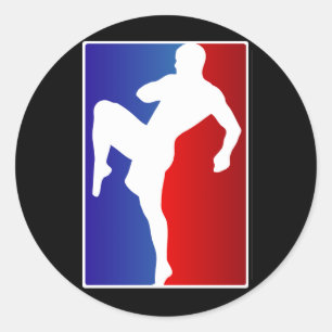 MIXED MARTIAL ARTS Brizillian Ju Jitso Karate Figh Runder Aufkleber
