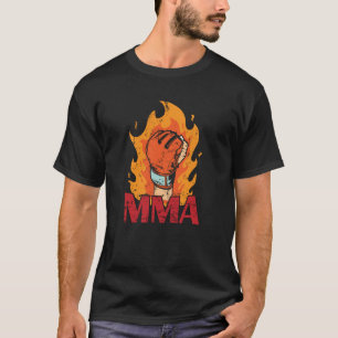 MIXED MARTIAL ARTS, die Boxhandschuh mit Feuer bre T-Shirt