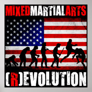 MIXED MARTIAL ARTS - Evolution (Revolution) Diagra Poster